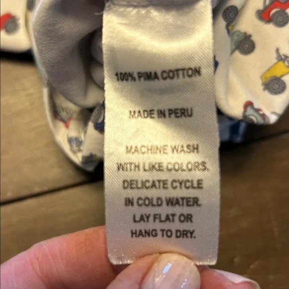 Lila and Hayes Pima Cotton Multi-Color Jeeps One-Piece Romper - Picture 5 of 5